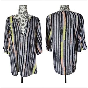 Marc by Marc Jacobs lightweight cotton pullover striped tunic size small